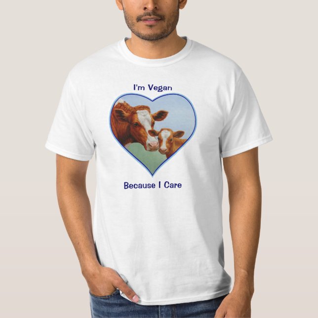 T-shirt Végétal de vache et de veau de Guernesey (Devant)