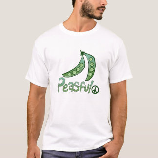T-shirt végétalien d'hommes de Peasful