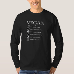 T-shirt VÉGÉTALIEN pour la PLANÈTE, PAIX, EMPATHIE, l'E