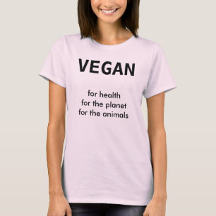 T-shirt VÉGÉTALIEN, pour la santé pour la planète pour