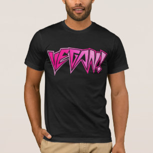 T-shirt Végétalien rose de balancier