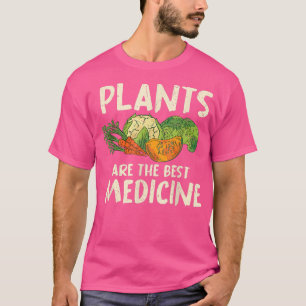 T-shirt Vegetarian Food Plante Basé Vegetables Medicine Ve