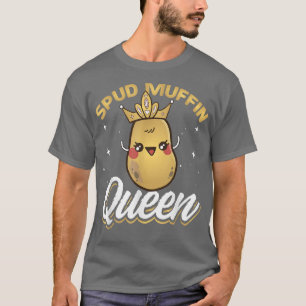 T-shirt Vegetarian Food Spud Muffin Vegan Recette Veggie T