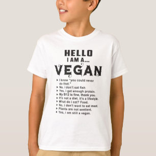 T-shirt Vegetarian Vegetarian Vegetables Véganisme Funny C