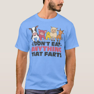 T-shirt Végétarien Aliments Vegas Amis Vache Cochon Chick