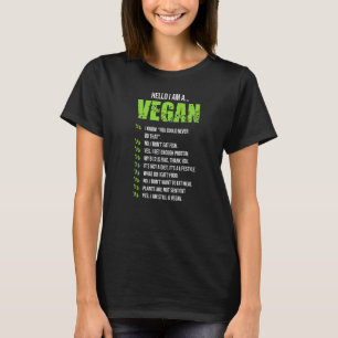 T-shirt Végétarien Bonjour Je Suis Un Végétal 1