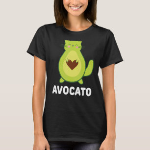 T-shirt Végétarien chat Avocado Avocat Avogato Avocato Cat