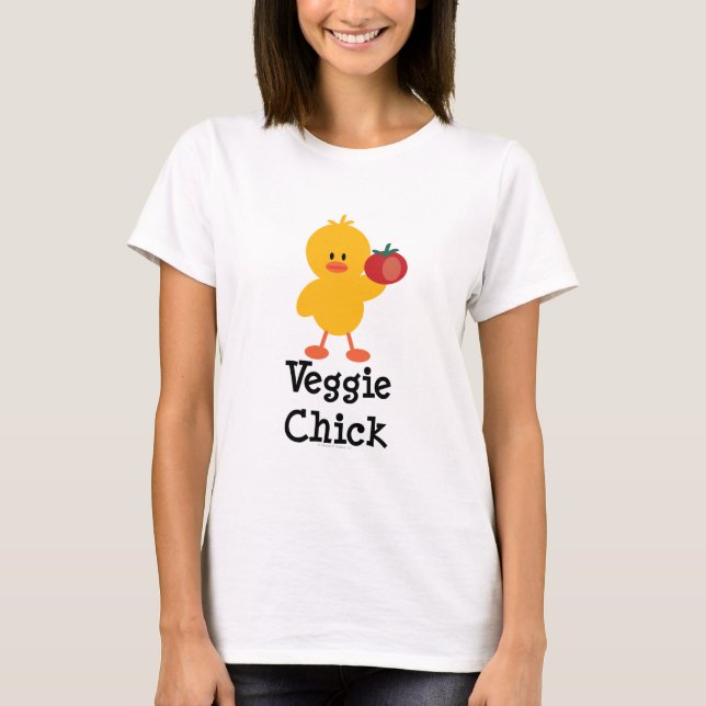 T-shirt végétarien de poussin (Devant)