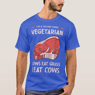 T-shirt Végétarien de seconde main BBQ drôle de Grilling