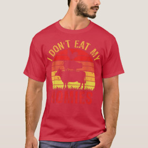 T-shirt Végétarien Je ne mange pas Mes Homies Drôle Vegan 
