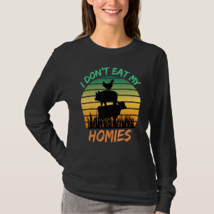 T-shirt Végétarien Je ne mange pas mes potes  Végétalien R