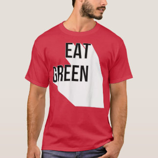 T-shirt Végétarien vert de manger