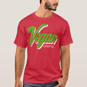 T-shirt Végétarien Vert feuille Plante Lifestyle V2