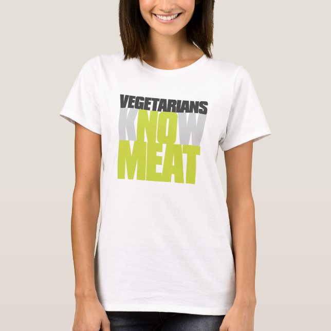 T-shirt Végétariens aucune viande (Devant)