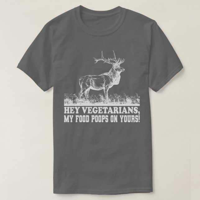 T-shirt végétariens mes boules de nourriture sur votre nou (Design devant)