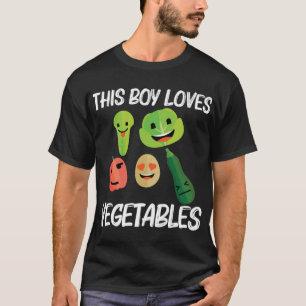 T-shirt Végétaux Drôle Pour Garçons Enfants Fruit Légume G