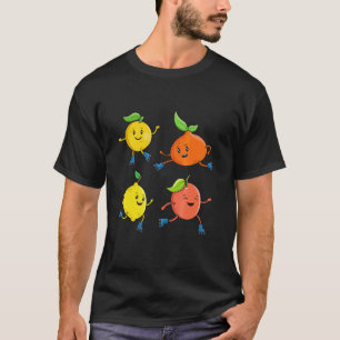 T-shirt Veggie Power Lemon Orange Power Protéine Végétale