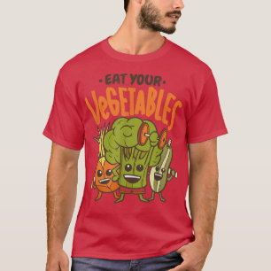 T-shirt Veggie Veggie Vegetarian Mangez vos légumes