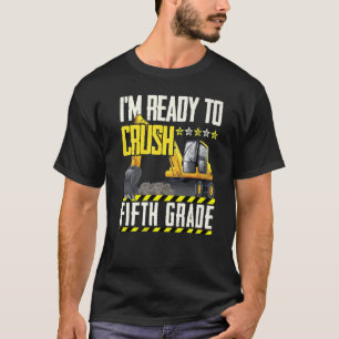 T-shirt Véhicule De Construction De Tracteur Prêt À Écrase