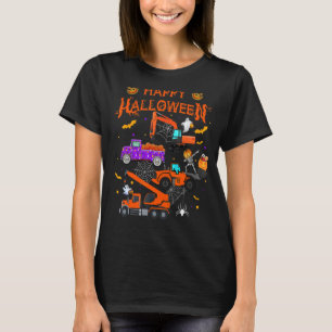 T-shirt Véhicule de construction Halloween
