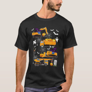 T-shirt Véhicule de construction Halloween