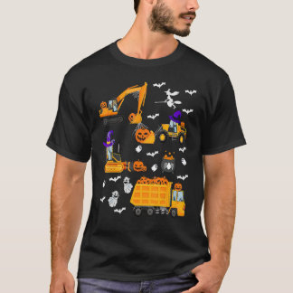 T-shirt Véhicule de construction Halloween
