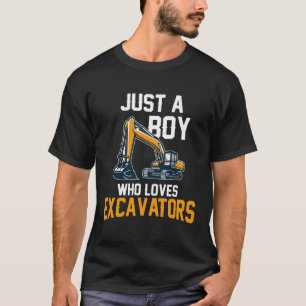 T-shirt Véhicule de construction pour enfants juste un gar