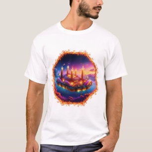 T-shirt Véhicule Spatial Alimenté par une Bougie Dans un C