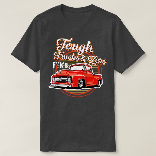 T-shirt Véhicules de camionnette conducteur Camions durs a (Design devant)