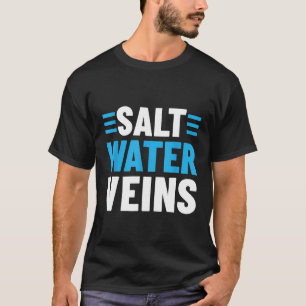 T-shirt Veines d'eau salée Océan Hommes de l'eau Surf Mer