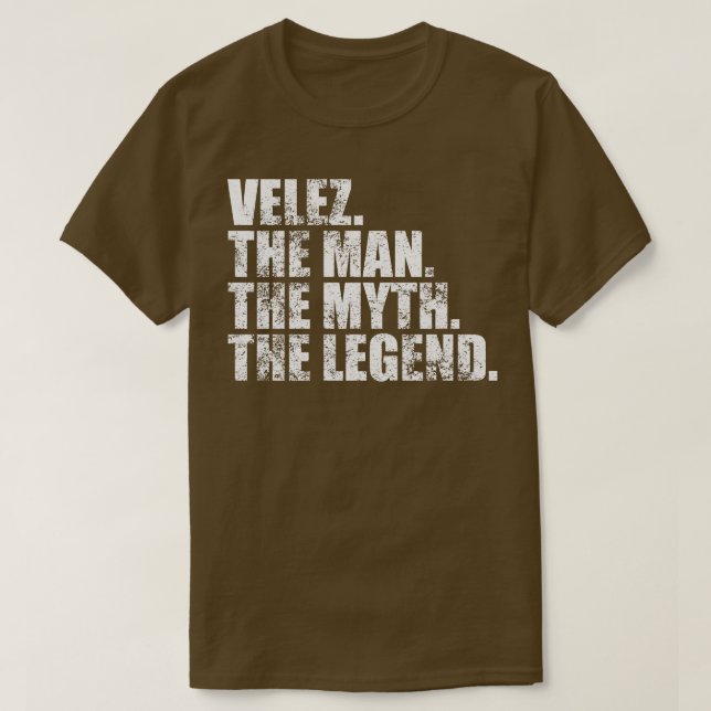 T-shirt VelezVelez Nom de famille Velez nom de famille Vel (Design devant)