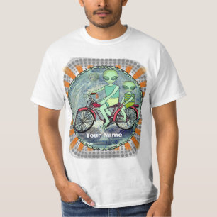 T-shirt Vélo Alien Scifi