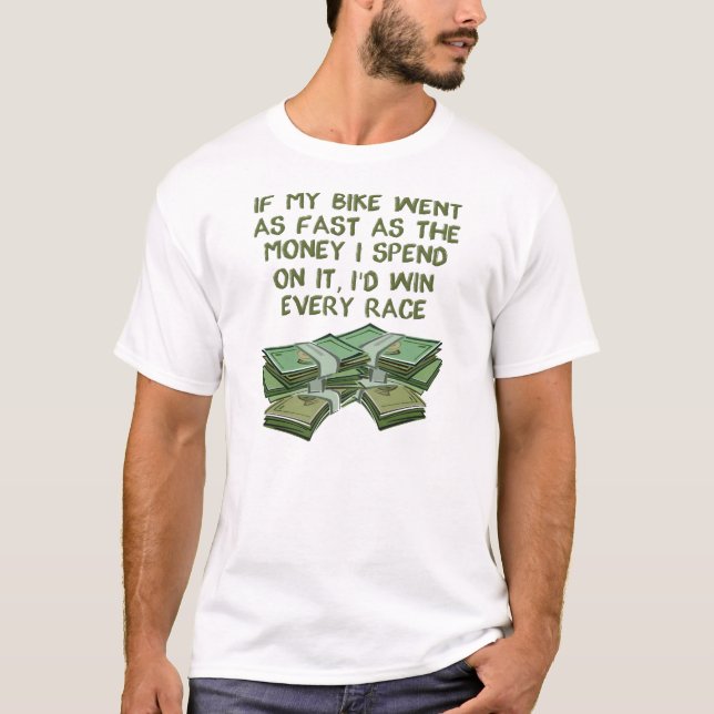 T-shirt Vélo Aussi Rapide Que L'Argent Dirt Dirt Vélo Moto (Devant)