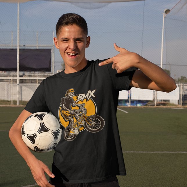 T-shirt Vélo BMX Skull Rider Jump (Créateur téléchargé)