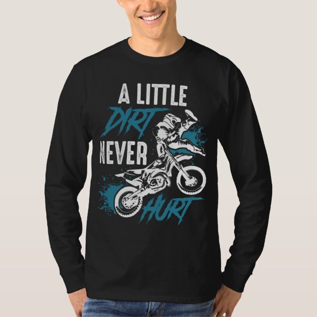T-shirt Vélo cool Dirt - Motocross (Devant)