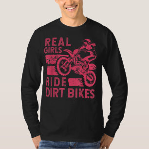 T-shirt Vélo cool Dirt Pour Femmes Filles Motocross Biker 