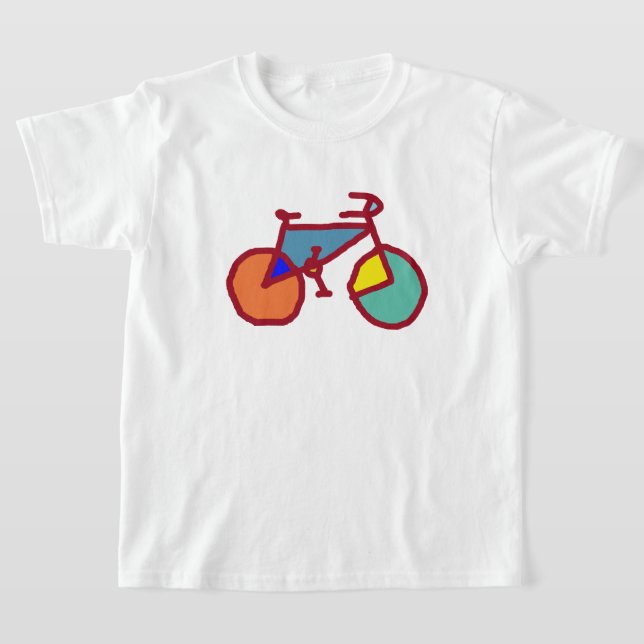 T-shirt Vélo couleur pour enfants (Poser)