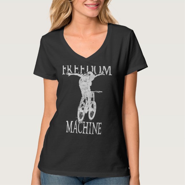 T-shirt Vélo de machine de liberté cycle (Devant)
