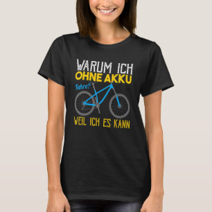 T-shirt Vélo de montagne cool sans déclaration de batterie