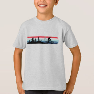 T-shirt Vélo de Montagne Drapeau Américain Vintage Patriot