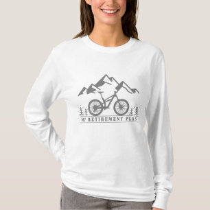 T-shirt Vélo de montagne Mon régime de retraite Retraité M