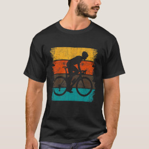 T-shirt Vélo de route vintage Graphisme Cycliste Sport Ro