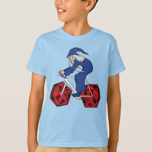 T-shirt Vélo d'équitation de magicien avec 20 roues