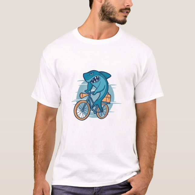 T-SHIRT VÉLO D'ÉQUITATION DE SHARK (Devant)