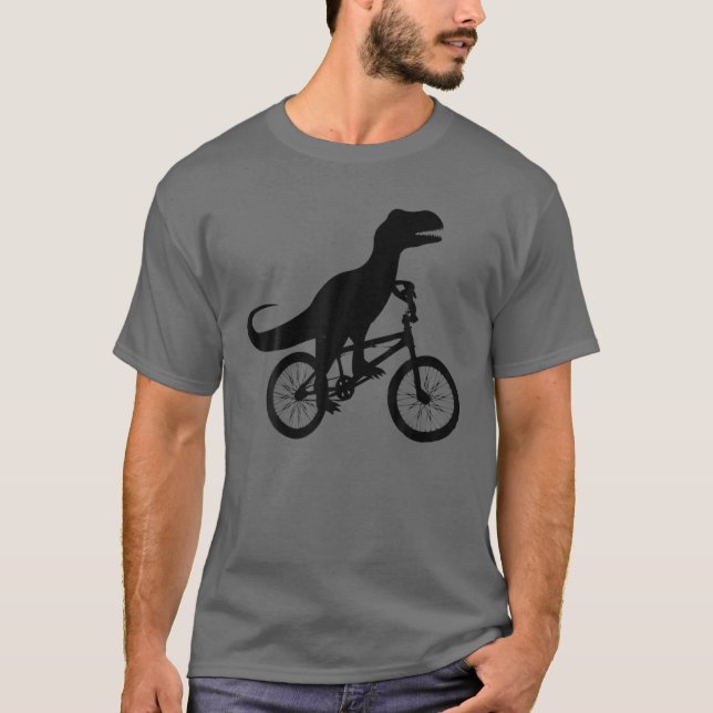 T-shirt Vélo Dinosaure | Amateurs de Vélo-Dino mignons Tee (Devant)