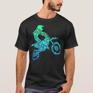 T-shirt Vélo Dirt Rider Motocross Enduro Dirt Vélo Cadeau
