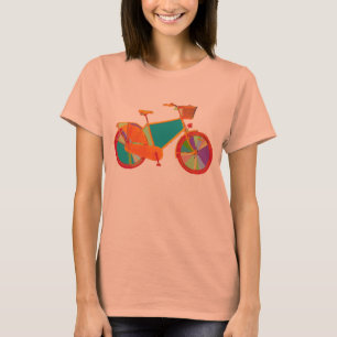 T-shirt vélo girly coloré romantique