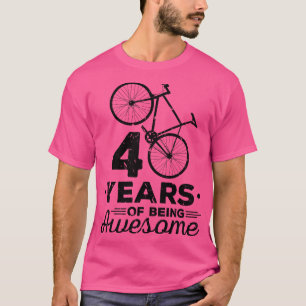 T-shirt Vélo Hommes 40e anniversaire Cycliste