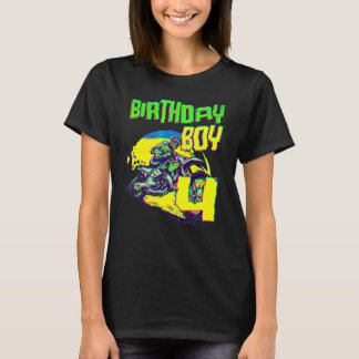 T-shirt Vélo Jour anniversaire Motocross Mx 4 ans