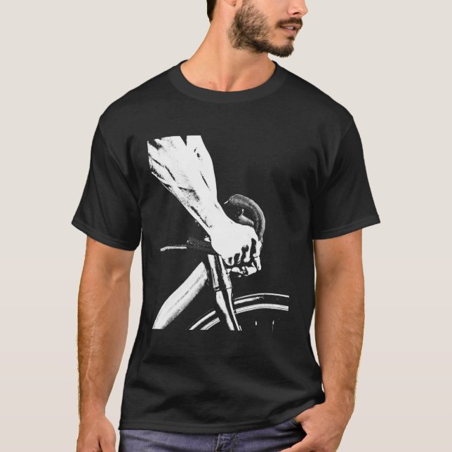 T-shirt Vélo Messenger Minimal Vélo Cyclisme (Devant)